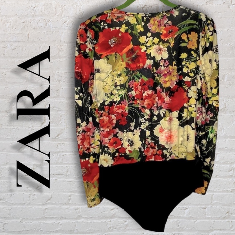 Zara Floral Bodysuit | US S | Multicolour - Picture 2 of 4